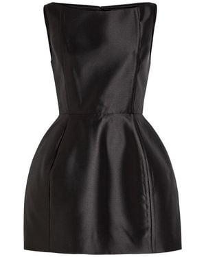 De La Vali Pampero Taffeta Mini Dress - Black