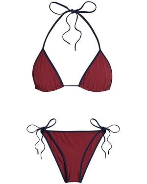 Lido Venti Bicolour Triangle Bikini - Red