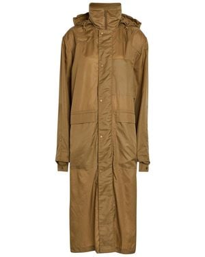 Lemaire Hooded Water-Repellent Nylon Raincoat - Natural