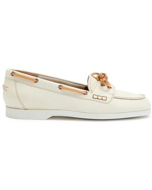 Atp Atelier Nesso Grained Leather Loafers - Natural