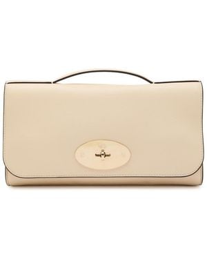 Mulberry Lily Vesta Nappa Leather Clutch - Natural