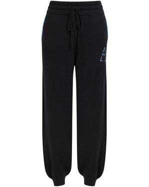 AN-Y1 J Vita Logo Cashmere Sweatpants - Black