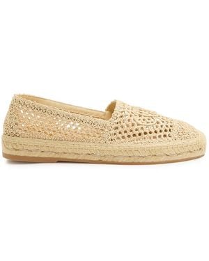 Chloé Isla Crocheted Espadrille Flats - Natural