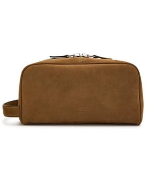 Tom Ford Nubuck Wash Bag - Brown