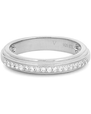 V By Laura Vann Laura Vann Neve Embellished Sterling Ring - White
