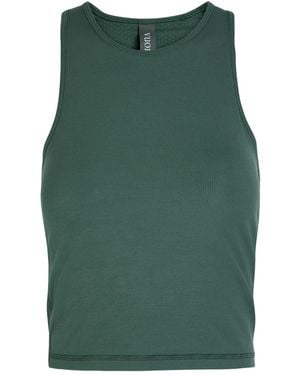 Vuori Pose Plyo Ribbed-Knit Tank - Green