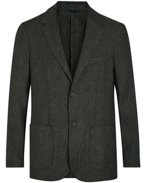 Sunspel Linen Blazer - Black