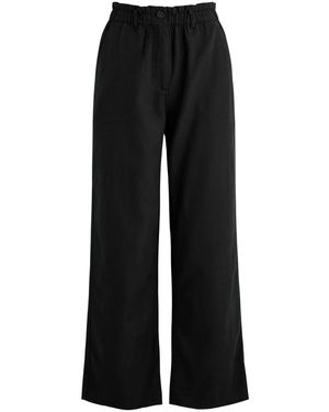 Rails Lira Straight-Leg Cotton-Blend Trousers - Black