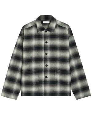 YMC Pj Checked Cotton Shirt - Black