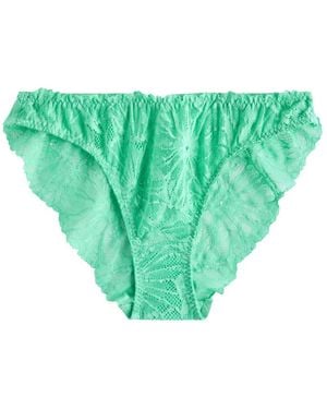 Dora Larsen Eden Lace Briefs - Green