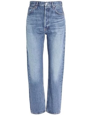 Agolde 90's Pinch Waist Straight-Leg Jeans - Blue