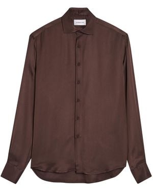 ARMARIUM Igor Satin-Twill Shirt - Brown