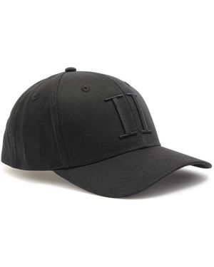 Les Deux Logo-Embroidered Cotton Snapback Cap - Black