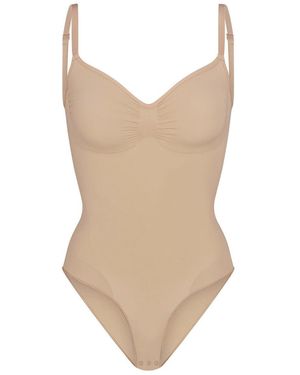 Skims Seamless Sculpt Brief Bodysuit - Natural