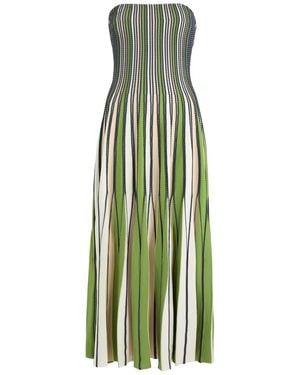 Jonathan Simkhai Soleil Striped Knit-Jersey Midi Dress - Green