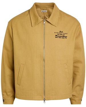Bode Central Park Printed Twill Jacket - Yellow