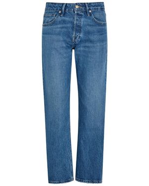 GOOD AMERICAN Vintage Straight Ankle Jeans - Blue
