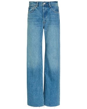 Anine Bing Hugh Wide-Leg Jeans - Blue