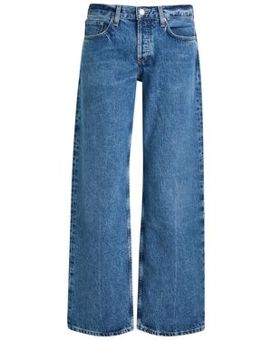 Agolde Low Rise Loose Straight-Leg Jeans - Blue