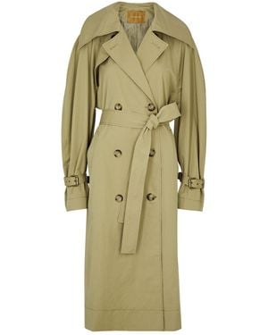 Rejina Pyo Romy Cotton-blend Trench Coat - Green
