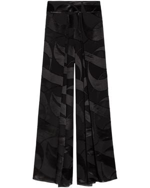 Delos Cybelle Devoré Georgette Trousers - Black
