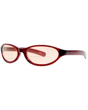 FLATLIST EYEWEAR Olympia Oval-Frame Sunglasses - Pink