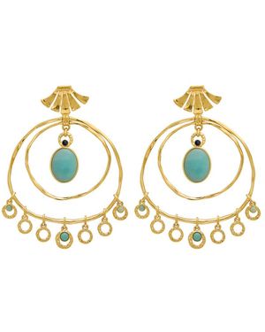 Chloé The Chloé Sunflower Drop Earrings - Metallic