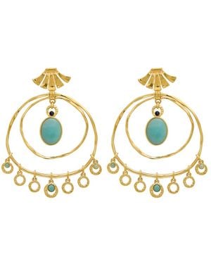 Chloé The Chloé Sunflower Drop Earrings - Metallic