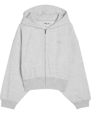 Tala Cocoon Hooded Jersey Sweatshirt - Grey