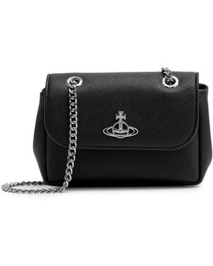 Vivienne Westwood Small Faux Leather Cross-Body Bag - Black