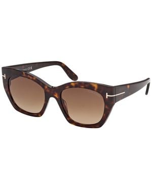 Tom Ford Joni Butterfly-Frame Sunglasses - Brown
