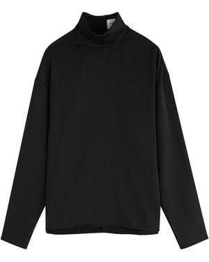 16Arlington Olall Satin Top - Black