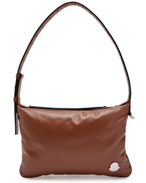 Moncler Vetta Quilted Leather Shoulder Bag - Brown