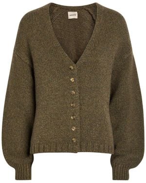 KHAITE Axel Cashmere Cardigan - Green