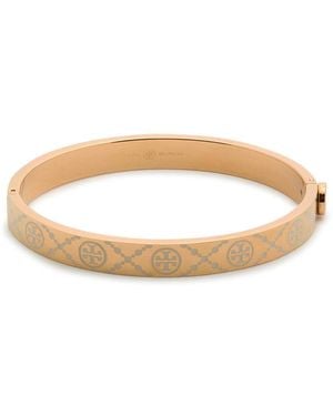 Tory Burch Monogrammed Bracelet - White