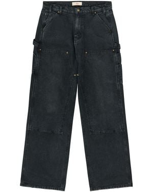 CHERRY LA Panelled Wide-Leg Jeans - Blue