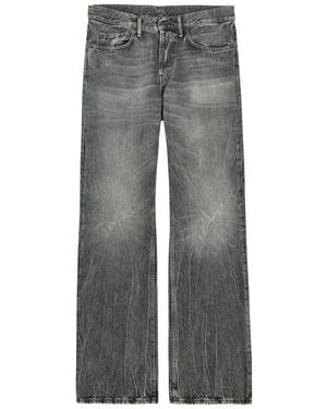 Acne Studios Washed Relaxed Straight-Leg Jeans - Grey