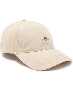 GANT Shield Logo-Embroidered Cotton-Twill Cap - Natural
