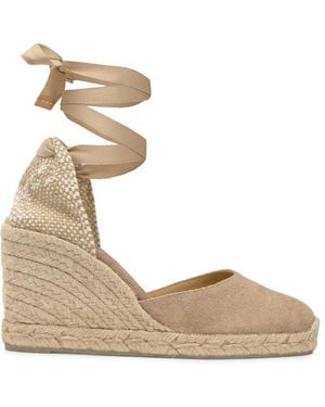 Castañer Carina Canvas Wedge Espadrilles - Natural