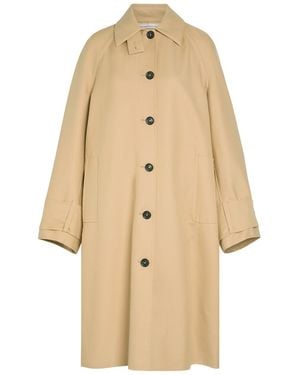 Another Tomorrow Cotton Coat - Natural