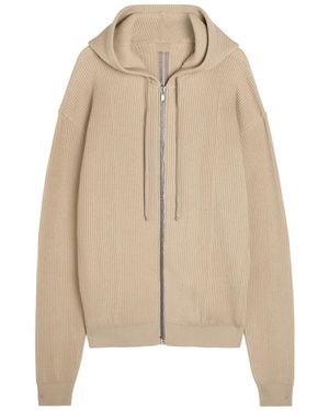 Rick Owens Hooded Wool Jumper - Natural