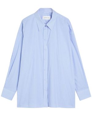 ARMARIUM Leo Striped Cotton Shirt - Blue