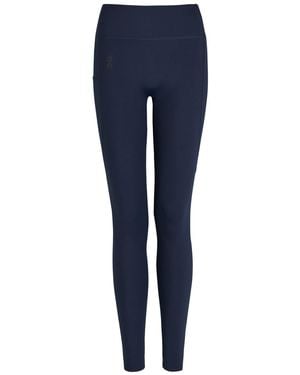 On Shoes Studio Stretch-Jersey Cropped Leggings - Blue