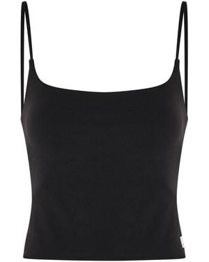 Vuori All The Feels Stretch-Jersey Tank Top - Black