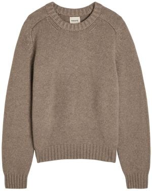 KHAITE Mae Cashmere Jumper - Brown