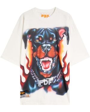 PDF CHANNEL The Boy Dog Printed Cotton T-Shirt - White