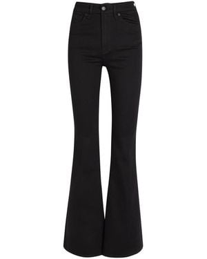 GOOD AMERICAN Skinny Flared-Leg Jeans - Black