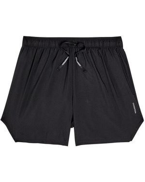 Condition Aero Perforated Stretch-Jersey Shorts - Black