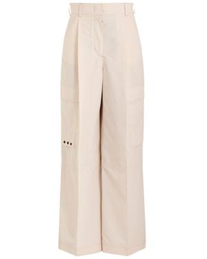 Moncler Shell Cargo Trousers - Natural