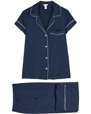 Eberjey Gisele Jersey Pyjama Set - Blue